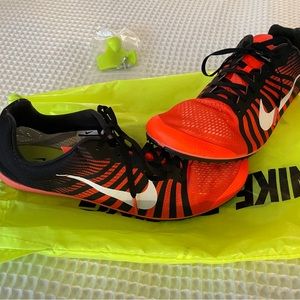 Nike Racing Track and Field Shoe Men’s Size 10 Orange and Black